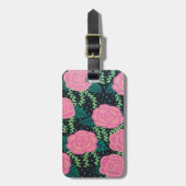 ピンクキャベツバラ ラゲッジタグ (正面縦)
