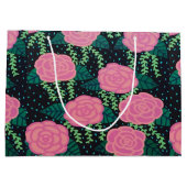 ピンクキャベツバラ ラージペーパーバッグ (裏面)