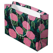 ピンクキャベツバラ ラージペーパーバッグ (裏面アングル)