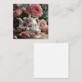 ピンクキャベツローズティー ノートカード (正面/裏面)