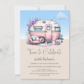 ピンクキャラバンリタイアメントパーティー 招待状 (正面)