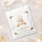 ピンクキャリッジプリンセスおとぎ話ベビーシャワー フェイバーバッグ (クリップ留めされた状態)