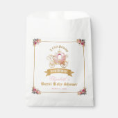 ピンクキャリッジプリンセスおとぎ話ベビーシャワー フェイバーバッグ (正面)