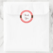 ピンクキャンディありがとうシール ラウンドシール (バッグ)