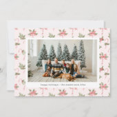 ピンクキャンディカネス壁紙フォトホリデーカード シーズンカード (正面)