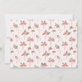 ピンクキャンディカネス壁紙フォトホリデーカード シーズンカード (裏面)