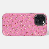 ピンクキャンディケーンパターン iPhoneケース (裏面横)