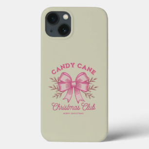 ピンクキャンディケーン クリスマスクラブ クリスマスシーズン iPhone 13ケース