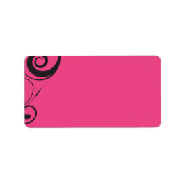 ピンクキャンディシールプリント自分のラベル ラベル