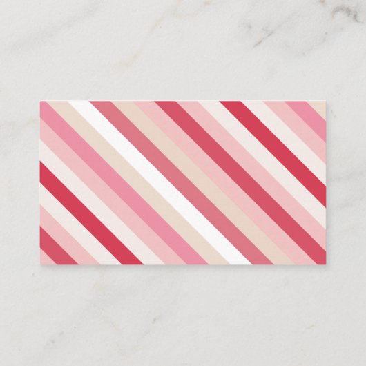 ピンクキャンディストライプー 名刺 (裏面)