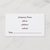 ピンクキャンディドットビジネスカード 名刺 (裏面)