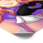 ピンクキャンディハート ポスター (角)