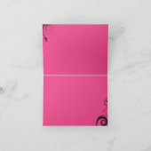 ピンクキャンディバルミツワー折サンキューカード サンキューカード (内部)