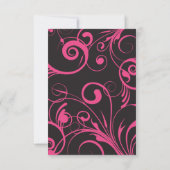 ピンクキャンディバルミツワー招待状パーティーカード 招待状 (裏面)