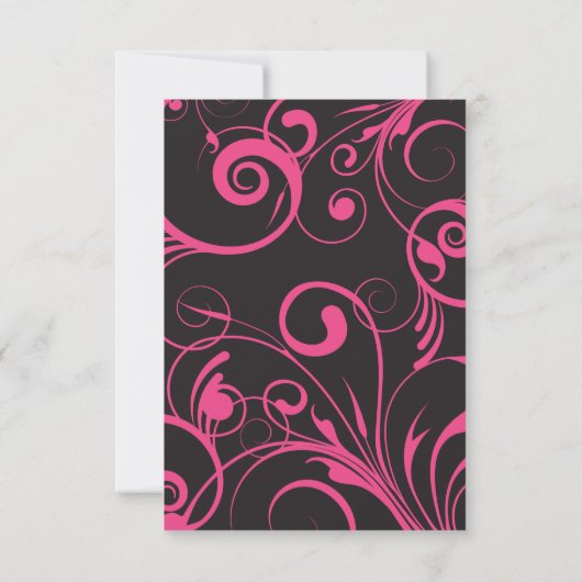 ピンクキャンディバルミツワー招待状パーティーカード 招待状 (裏面)