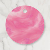 ピンクキャンディフレームガールベビーシャワー フェイバータグ (裏面)