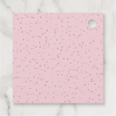 ピンクキャンディフレームガールベビーシャワー フェイバータグ (裏面)