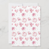 ピンクキャンディランドアーケードブライダルシャワー 招待状 (裏面)