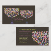 ピンクキャンディレトロ個人のビジネスプロファイルカード 名刺 (正面/裏面)