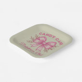 ピンクキャンディーケーンクリスマスクラブクリスマスシーズン ペーパープレート (傾斜あり)