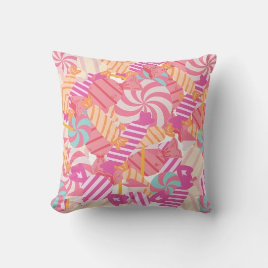 ピンクキャンディ棒つきキャンデー吸盤 クッション (正面)