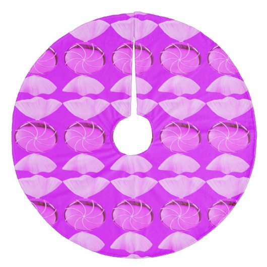 ピンクキャンディ2クリスマスツリースカート フリース ツリースカート (正面)