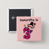 ピンクキャンドルピエロ3rdバースデーボタン 缶バッジ (正面&裏面)