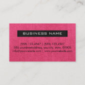 ピンクキャンバスモノグラエレガントム 名刺 (裏面)