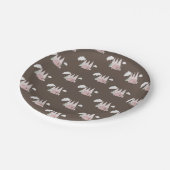 ピンクキャンパーキャンピングバースデーパーティー ペーパープレート (アングル)