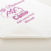 ピンクキャンプブライズメイド 名前 日付 年 バチェロレッテ シェルパブランケット (3/4)