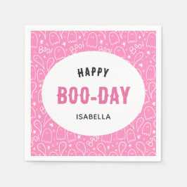 ピンクキュートハロウィーン誕生日 スタンダードカクテルナプキン