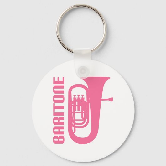 ピンクキュートバリトンデザイン キーホルダー (正面)