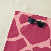 ピンクキリン模様 ビーチタオル (インサイチュ)