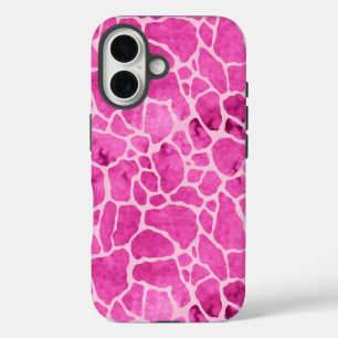 ピンクキリン皮膚酸洗いパターン iPhone 16ケース