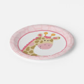 ピンクキリン紙プレート ペーパープレート (アングル)