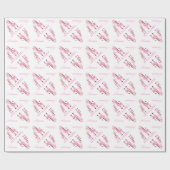 ピンクキリン赤ちゃんシャワーラッピング紙 ラッピングペーパー (フラット)