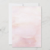 ピンクキングプロテアパンパスグラスフローラベビーシャワー 招待状 (裏面)