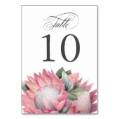 ピンクキングプロテアブーケテーブル番号 テーブルナンバー (裏面)