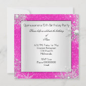 ピンクキンセアニェラ15thエリートエレガントバースデーパーティー 招待状 (裏面)