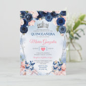 ピンクキンセアニラクラウンネイビーバタフライ15アノス 招待状 (スタンド正面)