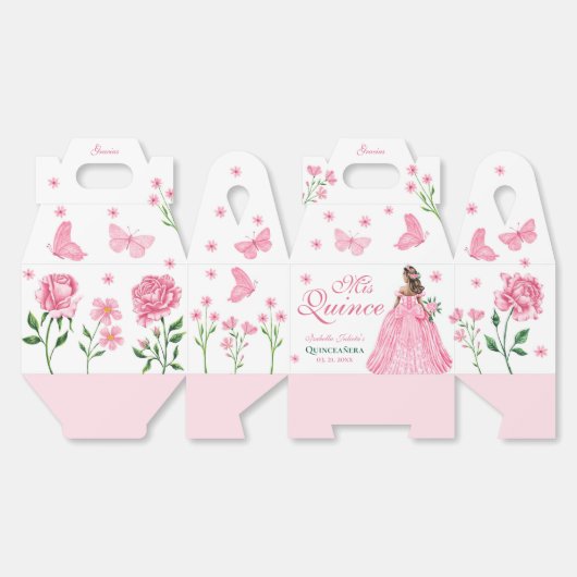 ピンクキンセアニラバタフライとバラフローラ フェイバーボックス (見開き)