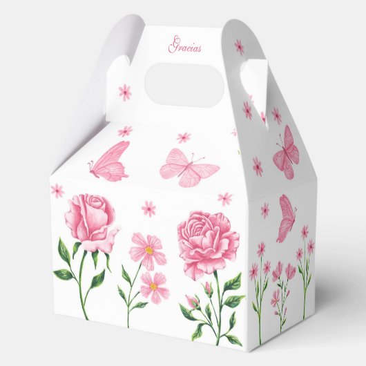 ピンクキンセアニラバタフライとバラフローラ フェイバーボックス (裏面)