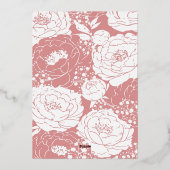 ピンクキンセアニラフォイル招待状 箔招待状 (裏面)