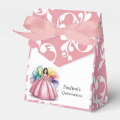 ピンクキンセアニラボールガウンアート フェイバーボックス (正面サイド)