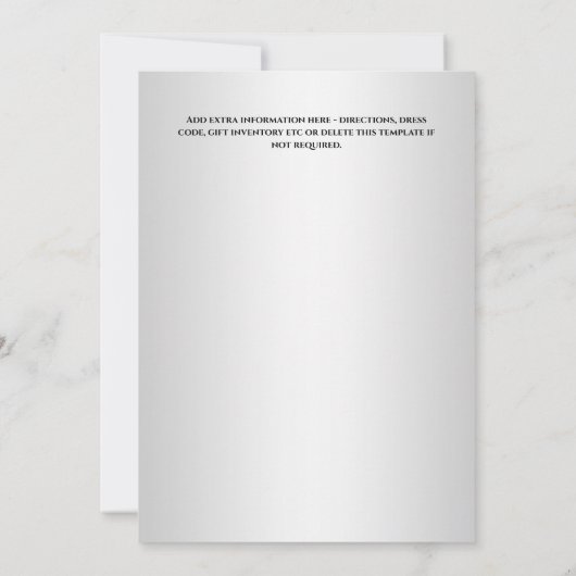 ピンクキンセアニラ蝶の牡丹フローラ花 招待状 (裏面)