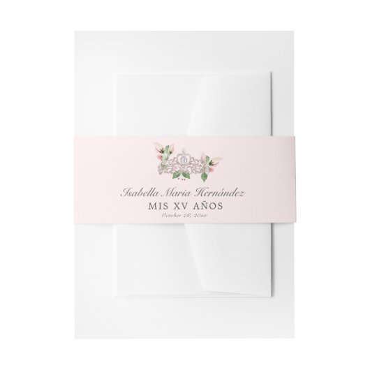 ピンクキンセエレガントニーラ 招待状ベリーバンド (正面例)