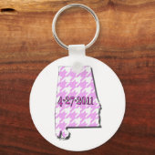 ピンクキーチェーン キーホルダー (正面)