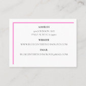 ピンクキーボード情報技術 名刺 (裏面)