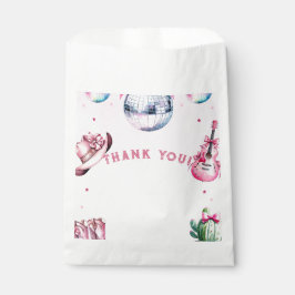 ピンクギターカウボーイパーティーサボテン誕生日 フェイバーバッグ