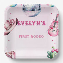 ピンクギターカウボーイパーティーサボテン誕生日